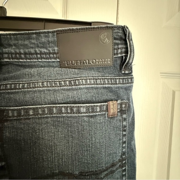 BUFFALO  David Bitton JACKSON Slim Straight Denim Jeans - Dark Blue 32x32 - Picture 7 of 11
